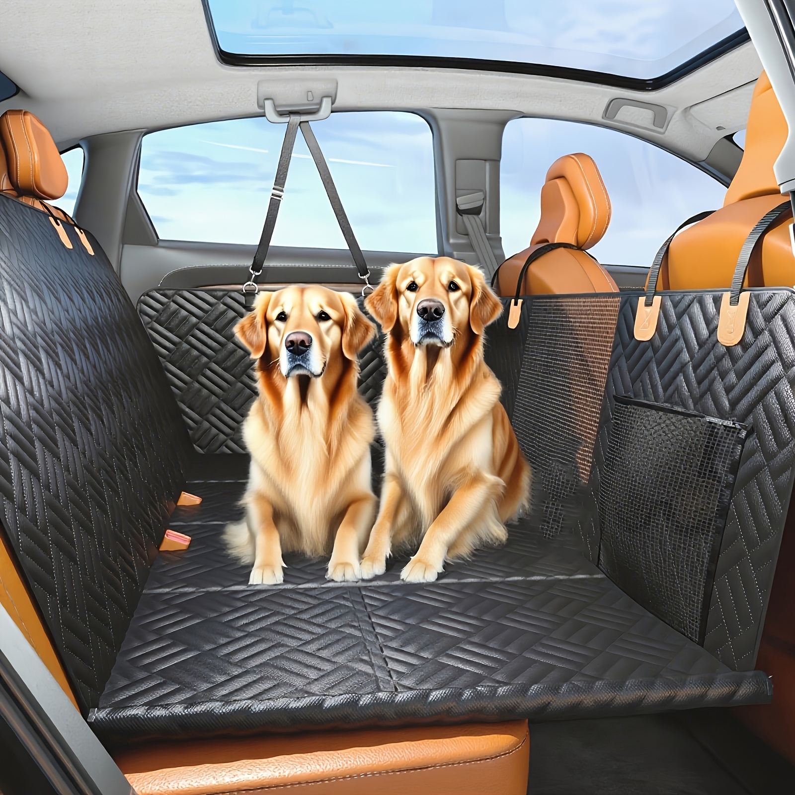 cushion with boards, load-bearing and extended car pet cushion, car  seat cover, hard board support, dog car pet cushion, car pet cushion, d