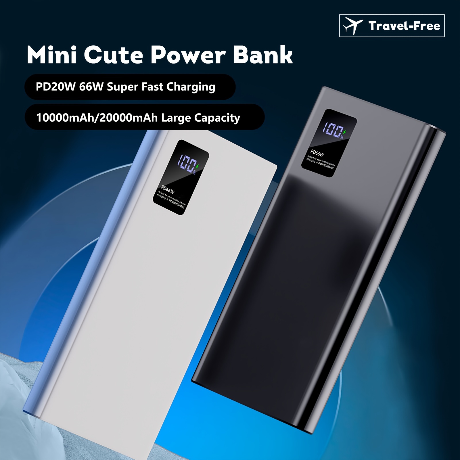 10000mah Pd Fast Charging Portable Power Charger Colorful - Temu