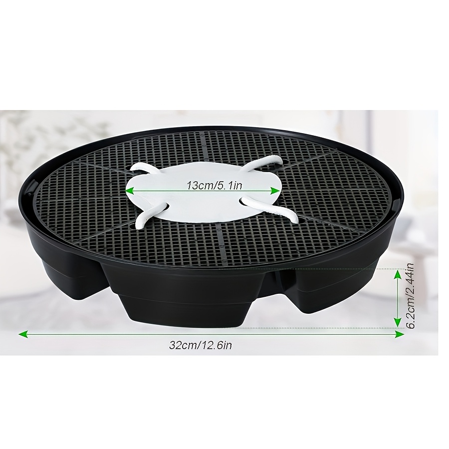 1pc Self-watering Plastic Fabric Pot Base With Automatic Drip Irrigation System - Self-watering Plant Tray Suitable For Indoor Pots, Houseplants, Lawns, Gardens - Low-maintenance, Plastic Reservoir