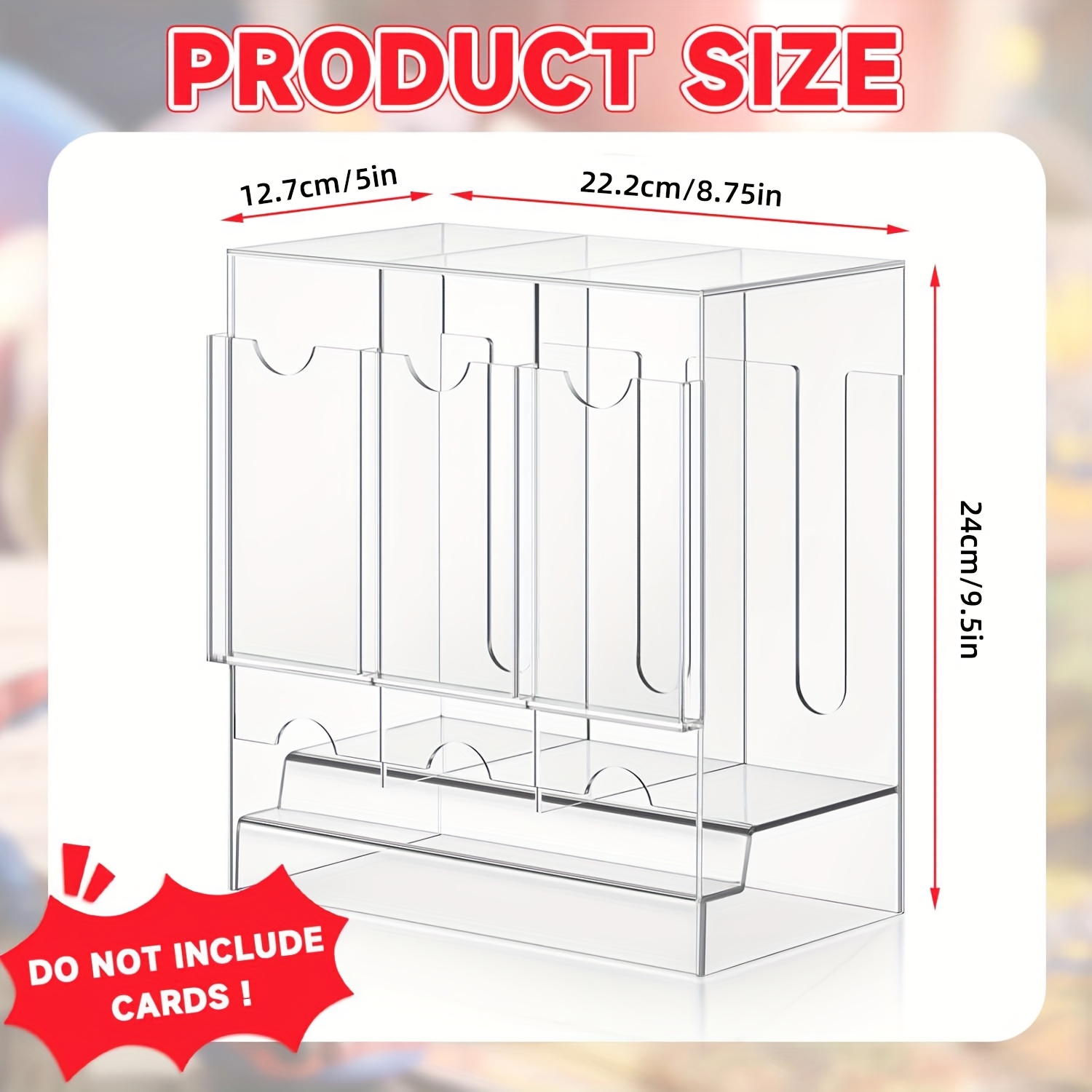 Image of Acrylic Card Storage Organizer Dispenser