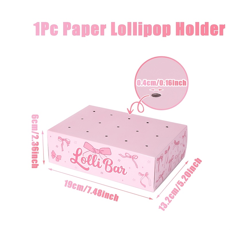 E-shop Party-Sets, Schleifenförmiger Papierhalter, Papierablage mit rosa Schleifendesign, Zubehör für Geburtstagsfeiern, Hochzeitsdekoration,