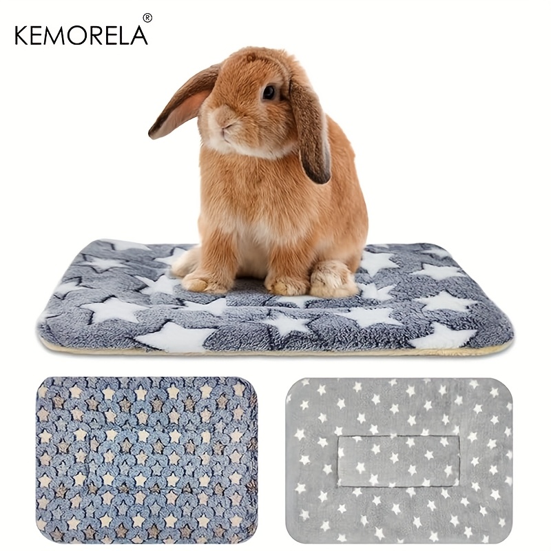 

Kemorela 3pcs Guinea Pig Bed Soft Rabbit Bedding, Cage Liner Warm Rabbit Pad Urine Pad Blanket, Hamster Sleeping Bed Ferret Squirrel Hedgehog And Other Small Animals, Universal For All