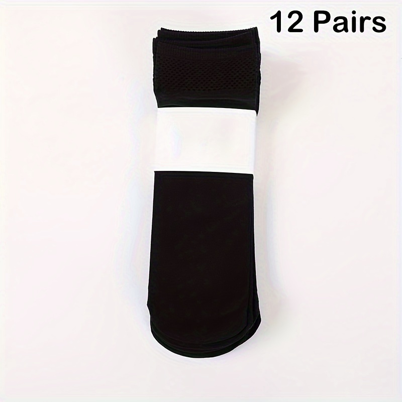 Image of 12 Pairs Of Women's Opaque Ankle-high Tights And Hosiery Socks