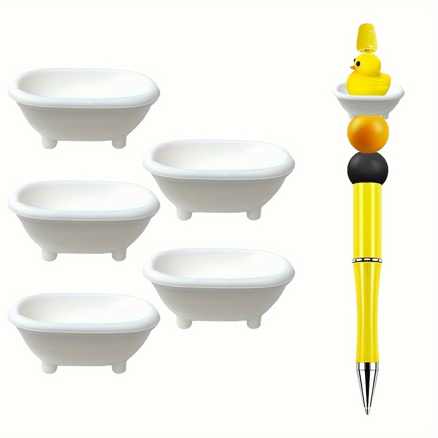 

5pcs 3d For Making - -shaped Bathtub For Necklace, Bracelet, Keychain, And Halloween Decoration