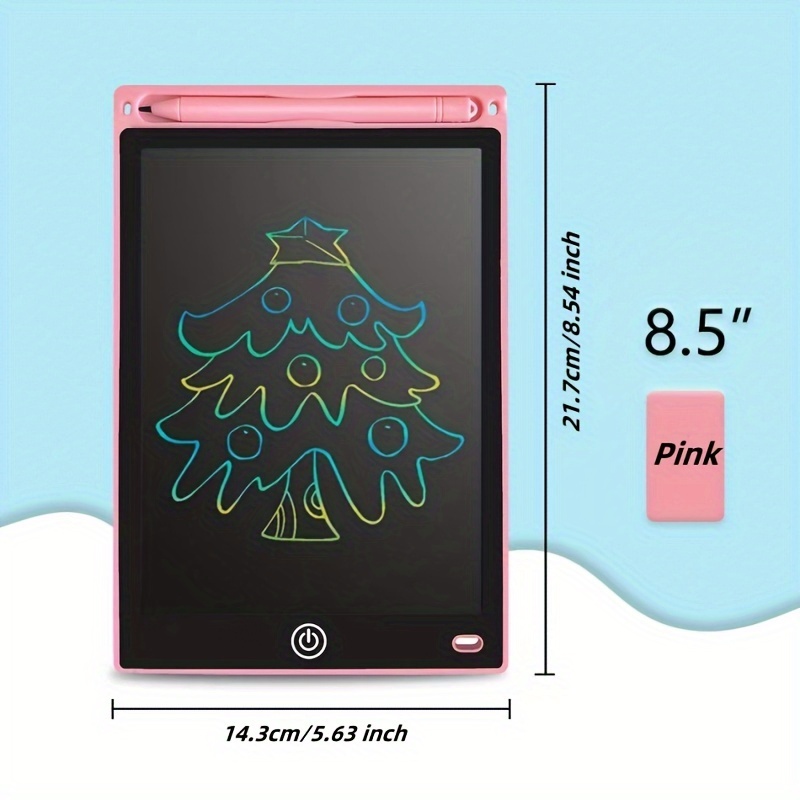 8 5inch lcd writing tablet electronic digital writing colorful screen doodle board handwriting drawing tablet holiday gift home school and office gift for boys and girls