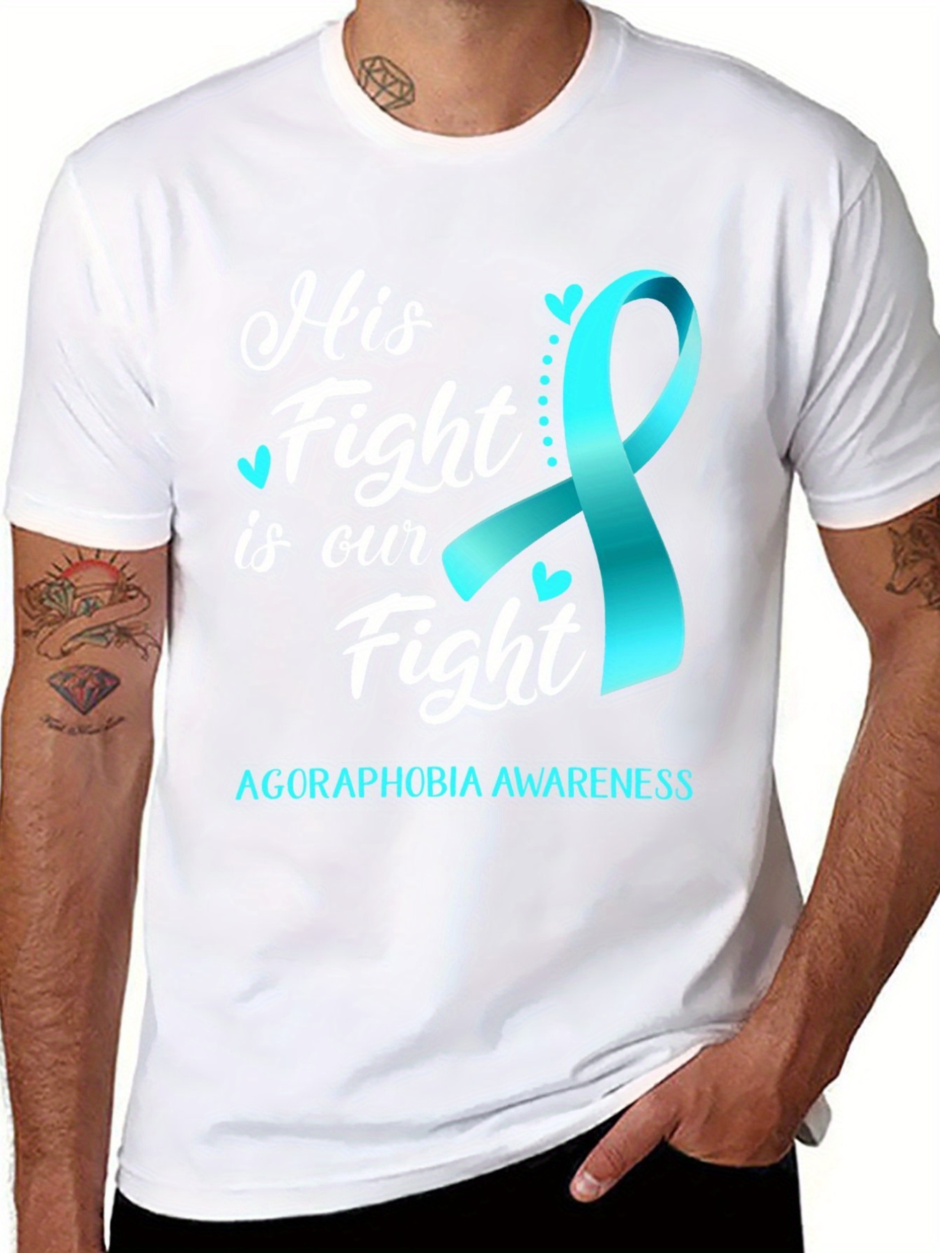 "His Fight Is Our Fight" Unisex T-shirt ,Mental Health Awareness