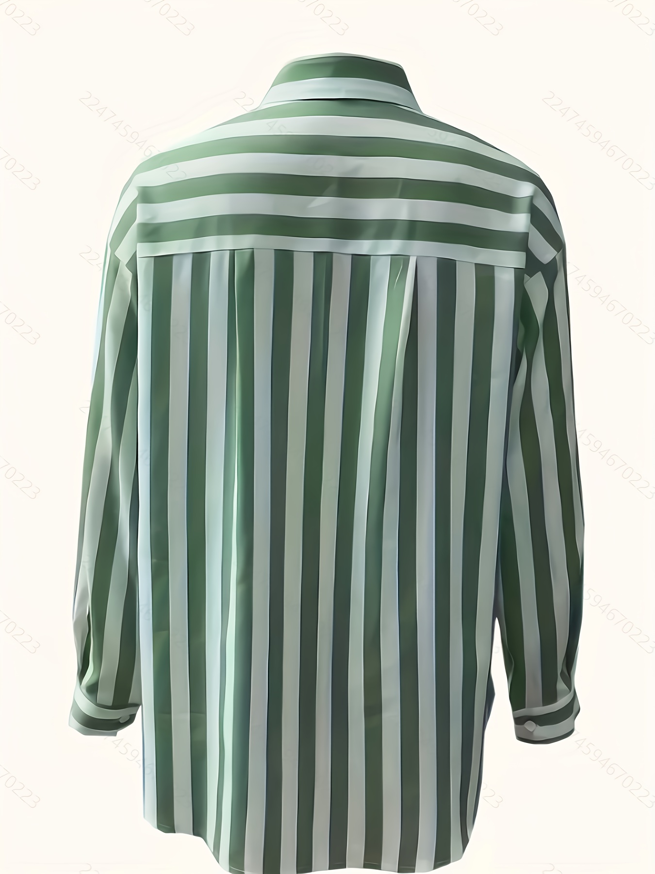 slim fit dress slacks The Andover Shop Green/ White Pinstripe Dress Shirt