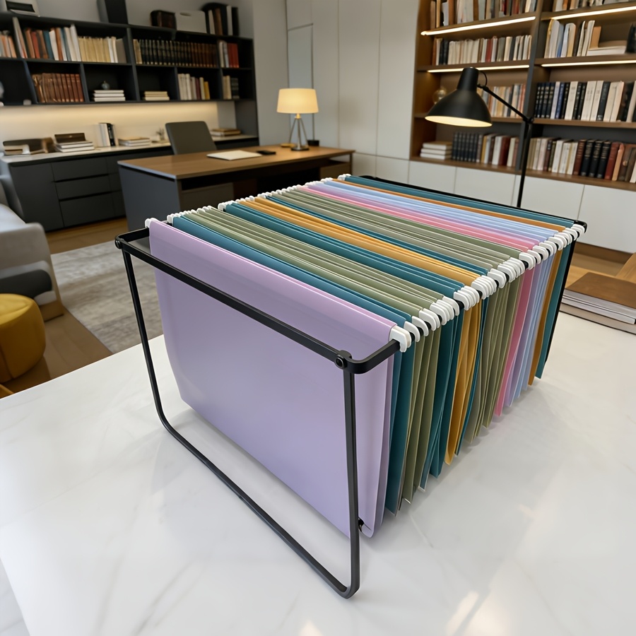 item picture hanging file storage frame office desktop hanging   metal hanging clip storage basket excluding hanging clips files suitable for organizing and storing office files