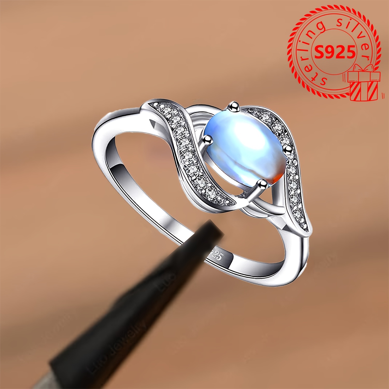 Boho Style 925 Silver CZ Twisted Ring for Daily & Special Occasions