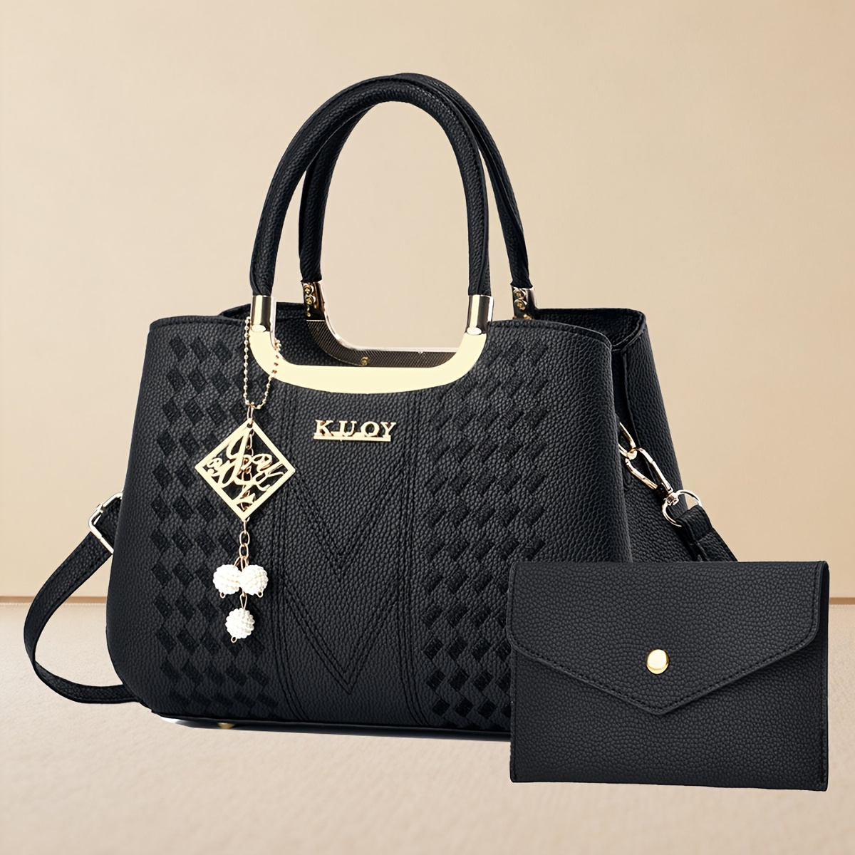 TEMU Women's Bag Set All-match Niche Design Handbag Women's Trendy Shoulder Bag Chic Premium Texture Shoulder Bag