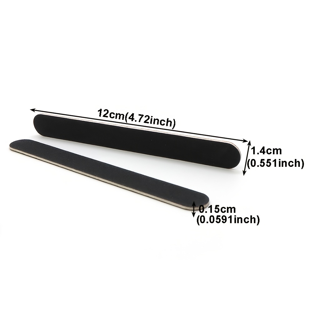 30pcs Double-Sided Wood Nail Files, 180/240 Grit