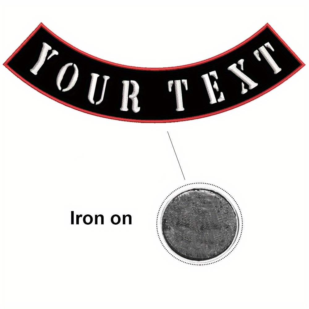 TEMU A Personalized Name Sticker For Bicycles And Motorcycles, Iron-on Name Tag, Size (11.5 X 2.1 Inches) With Design On A Black Background, Suitable