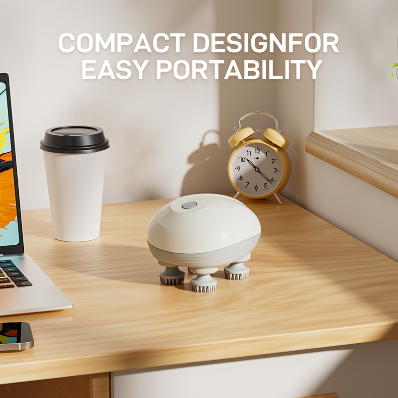 Masajeador Inteligente de Cuero Cabelludo con Cabeza Rascadora para Mascotas y Dispositivo Eléctrico Mini para Estimulación Meridiana