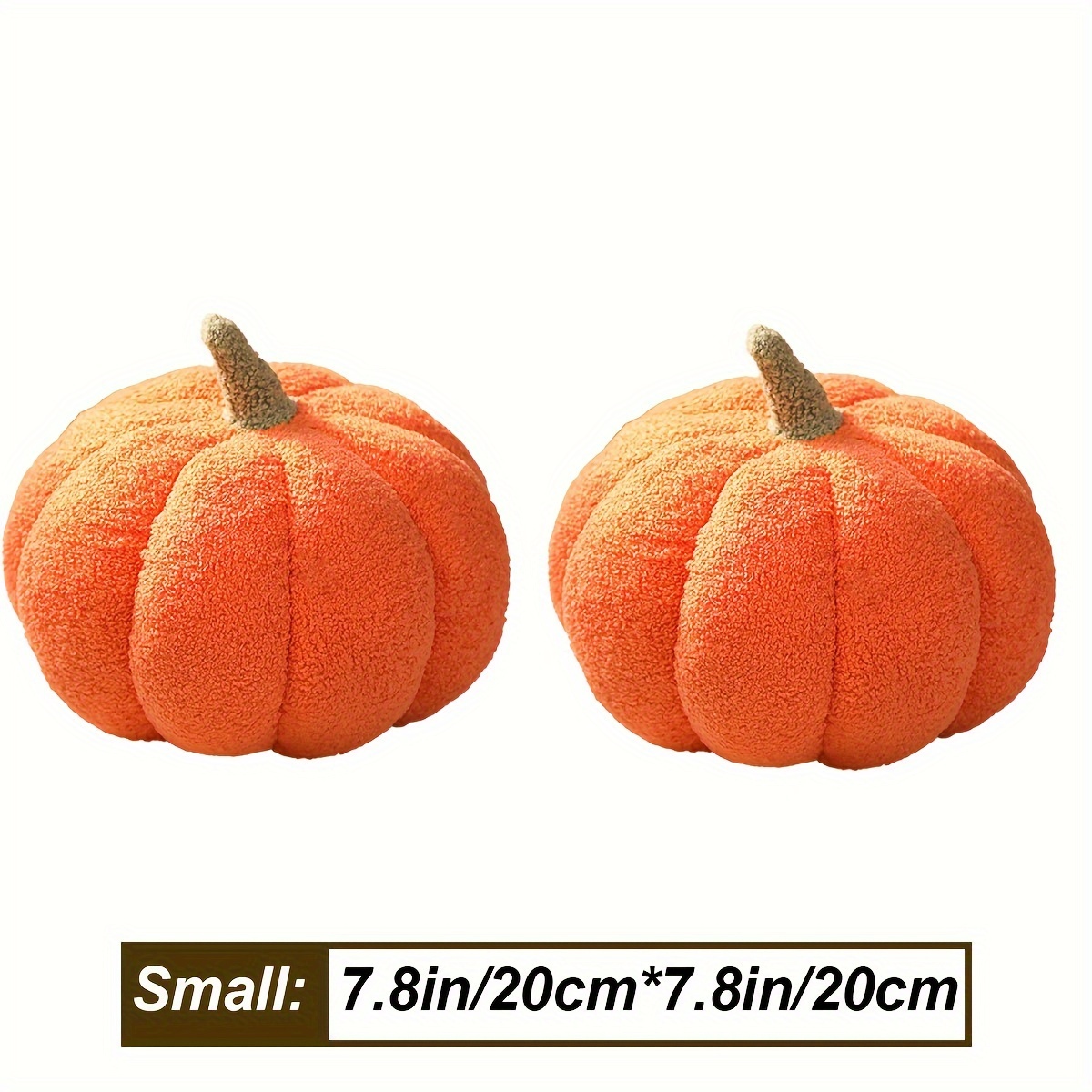 2 Pieces Simulated Pumpkin Pillow Plush Pillow 3D Pumpkin Shaped Pillow, Halloween Pumpkin Pillow, Fall Decorations For Chair Sofa Bedroom Living Room Home Decor