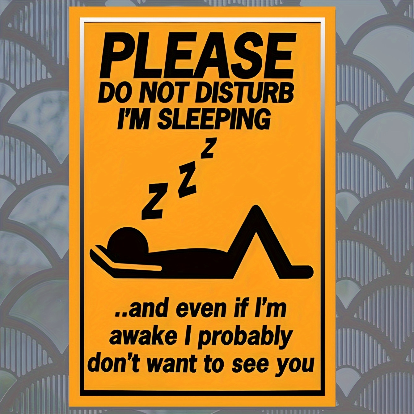 

1pc "please Do Not Disturb I'm Sleeping" Humorous Wooden Sign For Bedroom, Living Room, Hotel Decor - Wall Hanging Wood Art Board