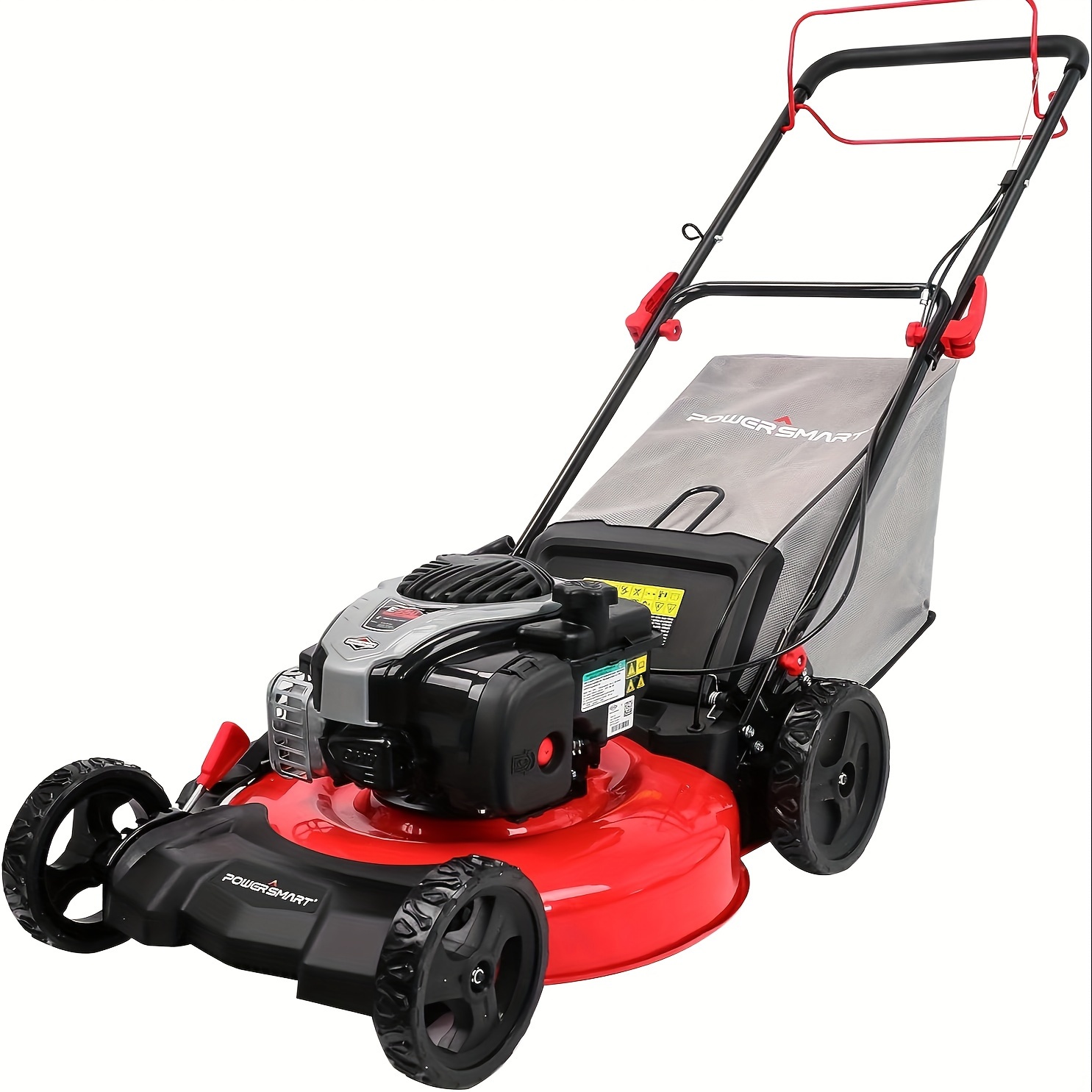 

Powersmart Gas Lawn Mower, 21in 140cc, B&s Engine 3-in-1, 6-position Height Adjustment, B8721s1