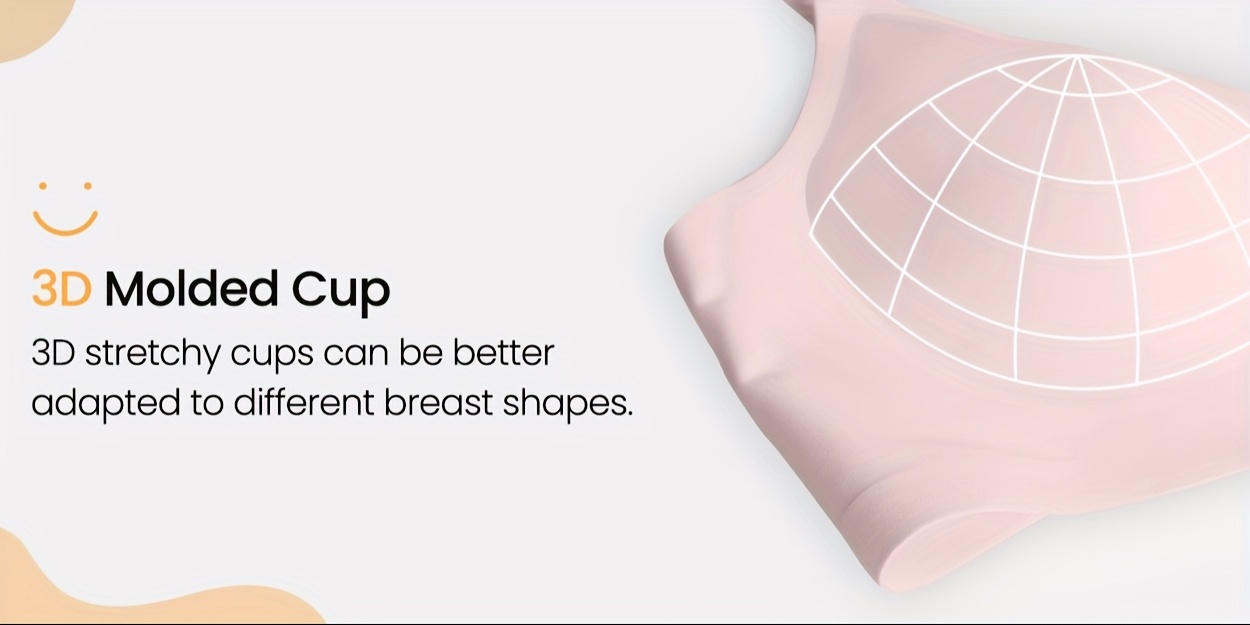 wirefree   bra v neck semi padded adjustable straps everyday t shirt bra for women Product details 2