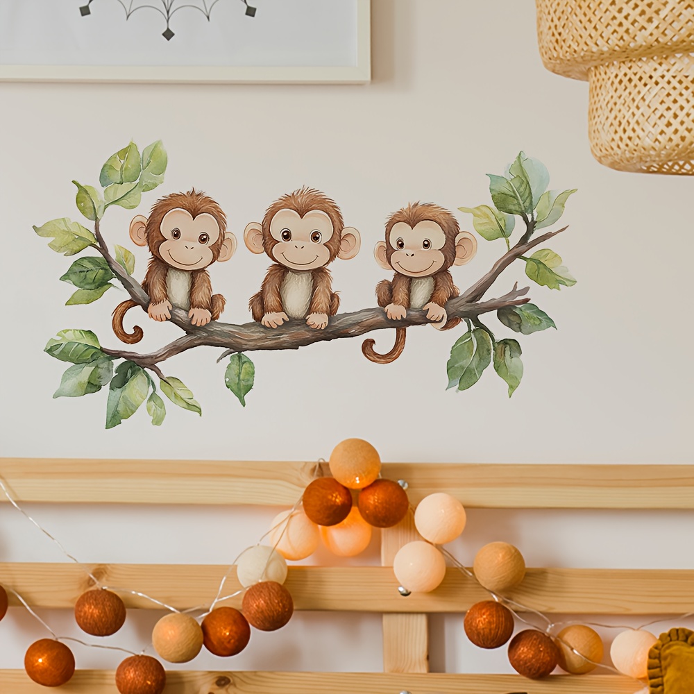 Removable Waterproof Monkey Wall Sticker Decal, 21.84 cm