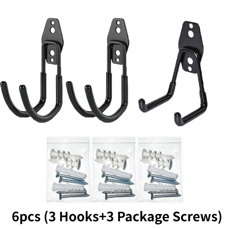 TEMU Storage Multi-functional Hook, Suitable For Garage Garden Tool Organization, Steel Wall-mounted Hook, Garden Small U-shaped Hook, Heavy-duty