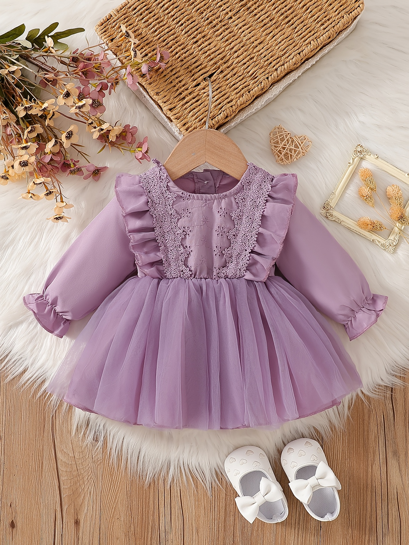 baby girl purple dress - United Arab