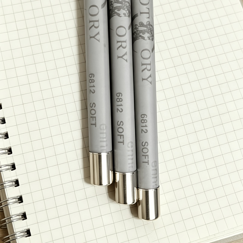 3pcs Charcoal Pen Set, Soft/medium Charcoal Pen, Shading And Sketching For Artists And Beginners