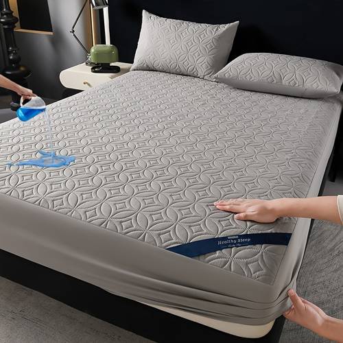wasserdichter matratzenschoner in einem einzigen paket, weich und bequem, geräuscharm, für king, queen, full und twin size betten, mit tiefen , die 30 cm (11,8 zoll) tief sind, weicher und atmungsaktiver, schmutzabweisender matratzenbezug