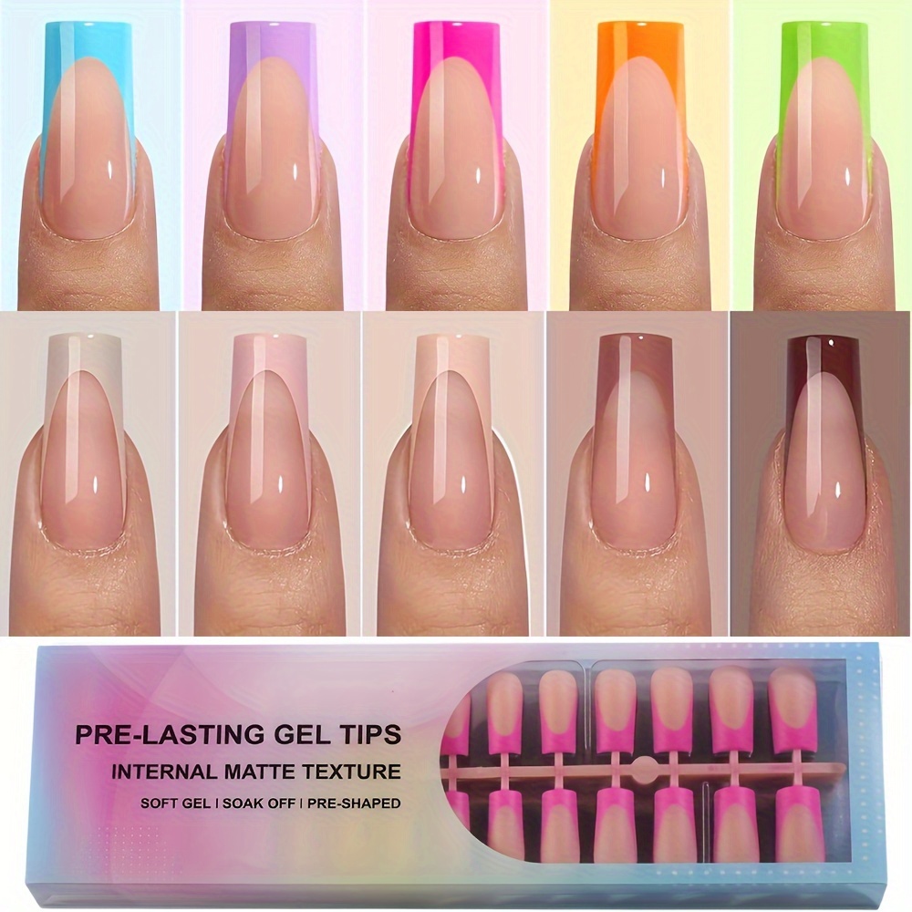 

300pcs Rectangular Gel , 10 Styles, , Gel , Long- And In 15 , Suitable For Diy Art, Suitable For Women And Use