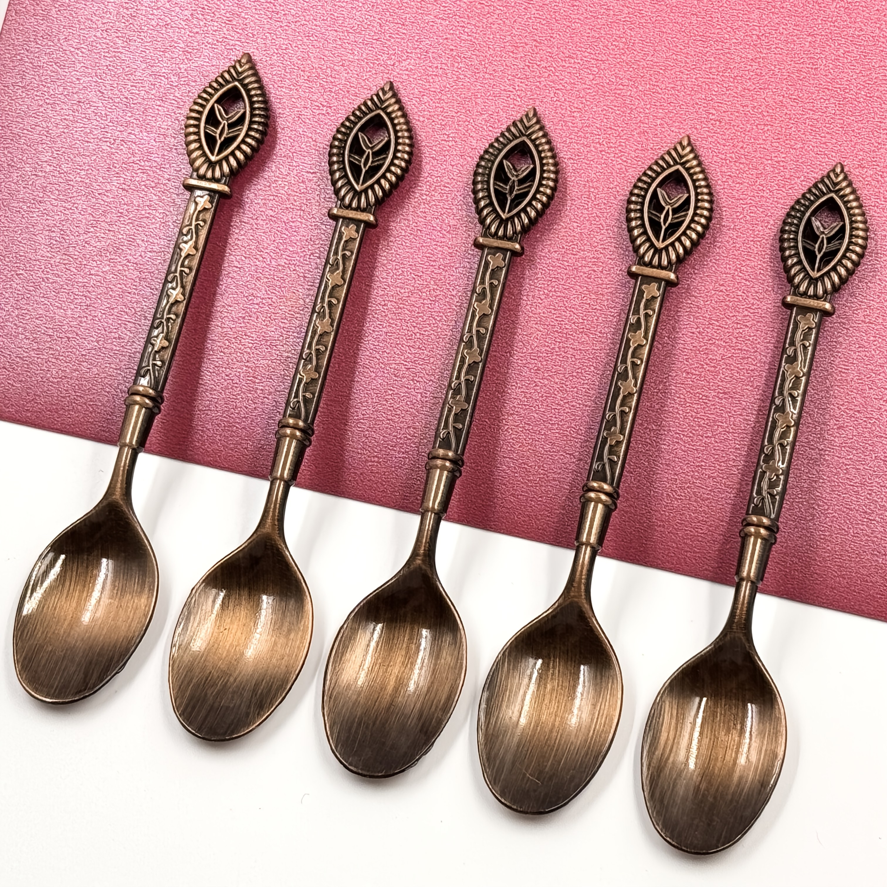 Arabian : Vintage Exquisite And Sophisticated Tea Spoon Set – Exotic , Suitable For Coffee, Tea, And Desserts