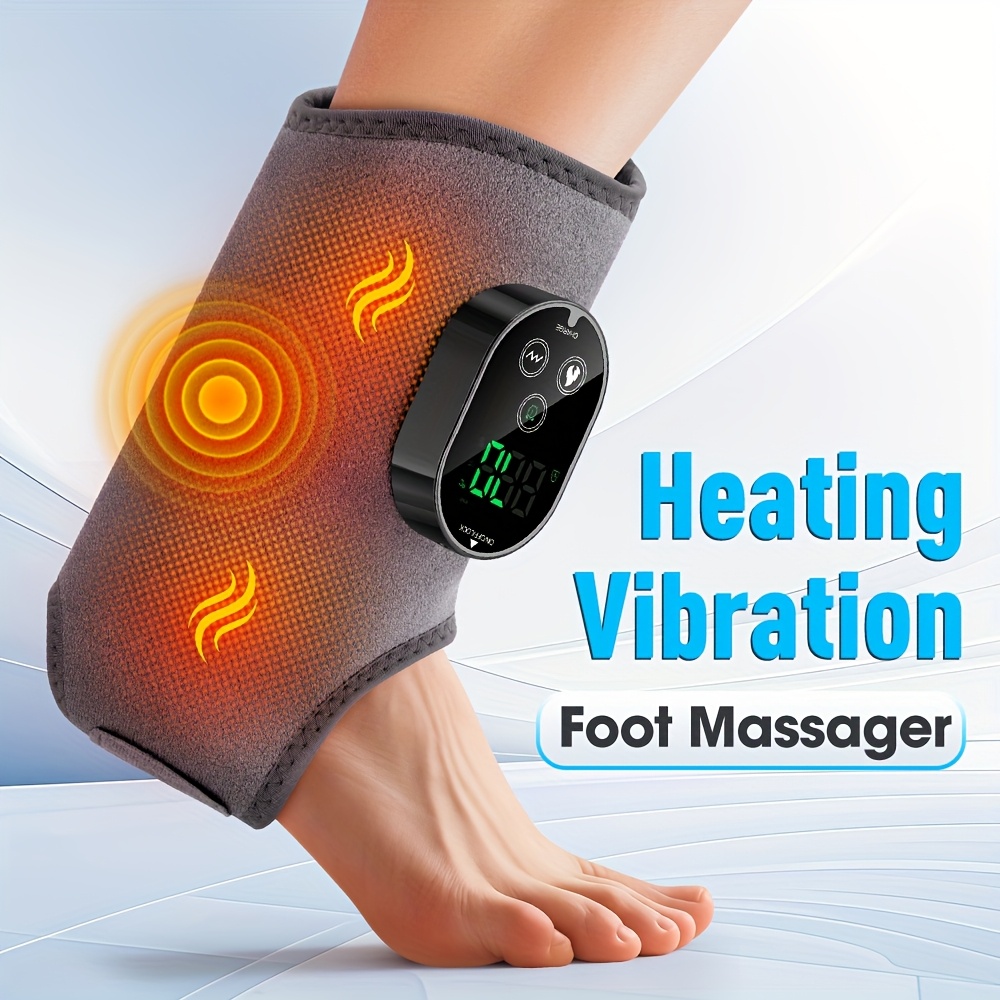 A Multifunctional Foot Massager with Vibration And Heating Features: 3 Massage Modes And 6 Heating Levels; 3000Mah Large Capacity Battery for Long-Lasting Use. an Ideal Gift for Christmas, Mother'S Day, Father'S Day, And for Friends And Elders.