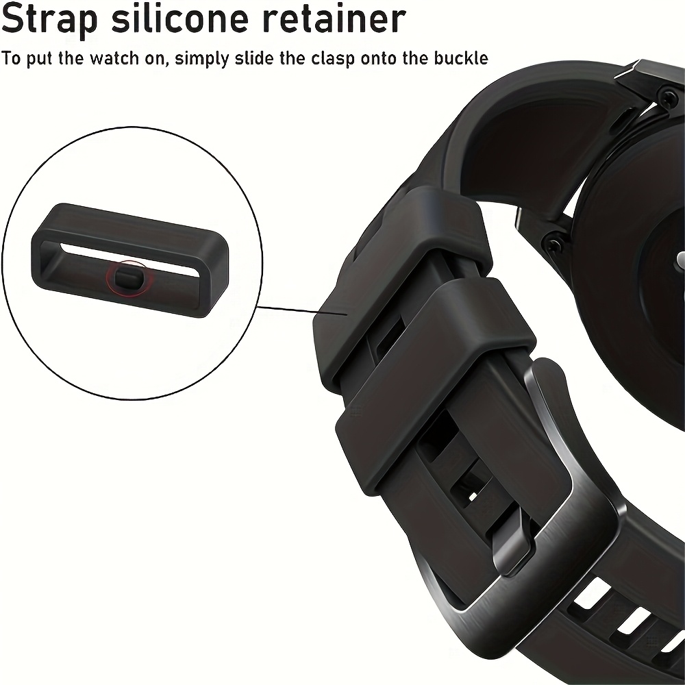 rubber replacement watch band strap loops watch band holder Temu