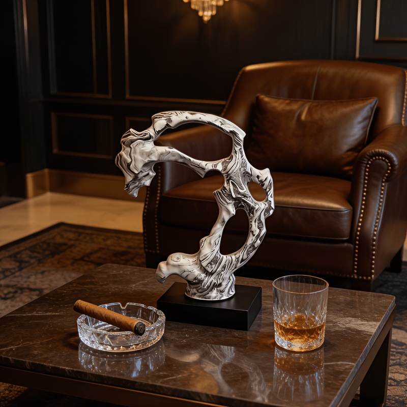 Handmade European Luxury Art Twisted Sculpture Collectible Figurines for Home Living Room Hotel Restaurant Cafe Decor And Gift