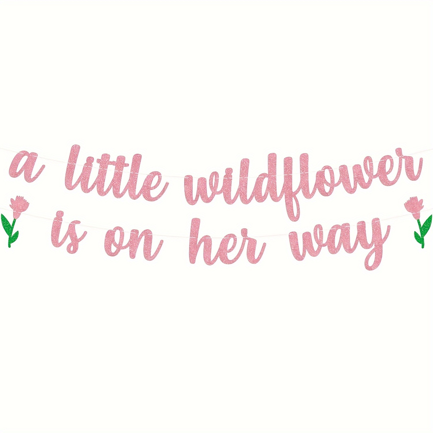 A Little Rose ' Shower Banner, Suitable For Themed Baby Shower Decorations