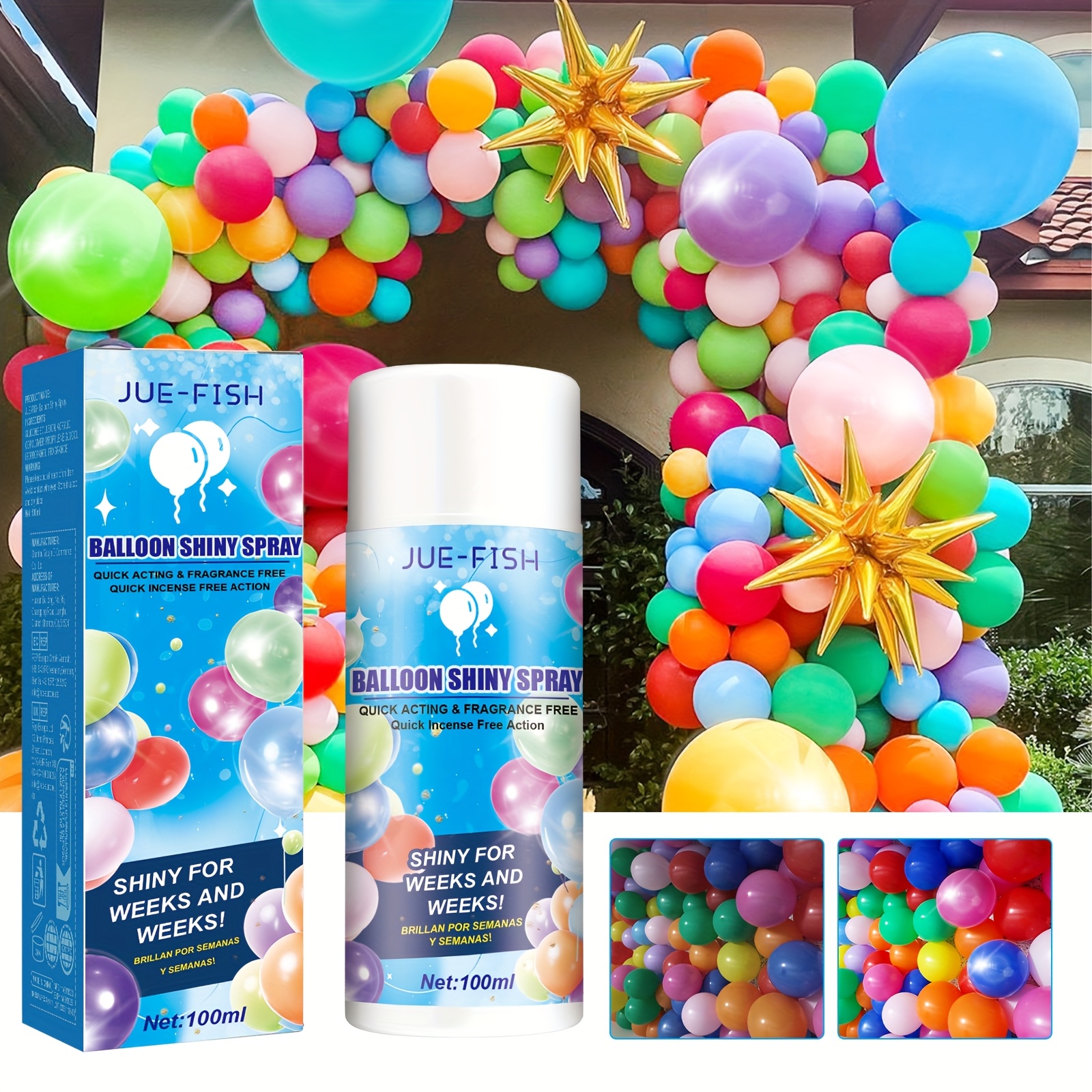 

100ml Balloon - Long-, Non-oxidizing For Balloon Texture And Color, Ideal For Weddings, Birthdays, Showers, And More, Balloon Enhancer|decorative Balloon| Canister