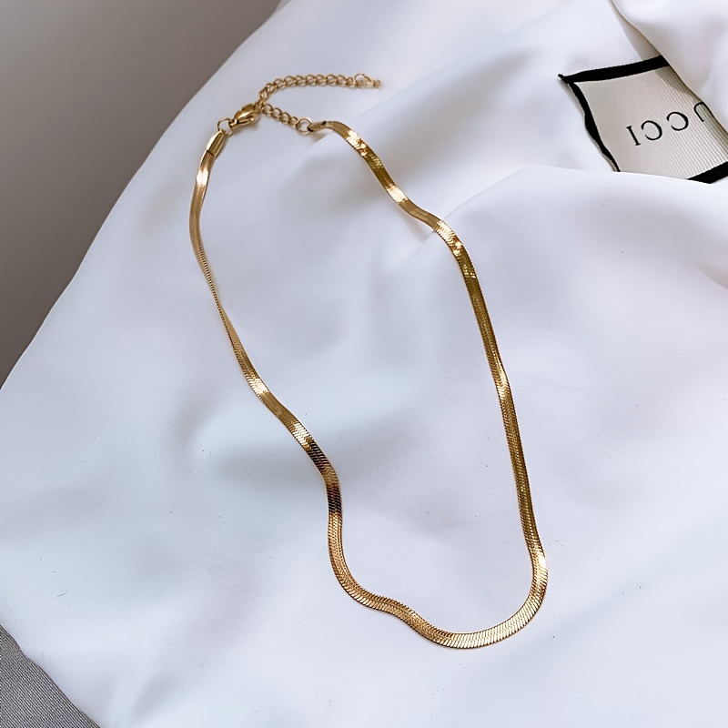 

Snake Chain Necklace 1pc, Zinc Alloy Fashion Accessory, Look For Daily & Party Wear, Synthetic, No , All Season Jewelry For Vacation & Gift