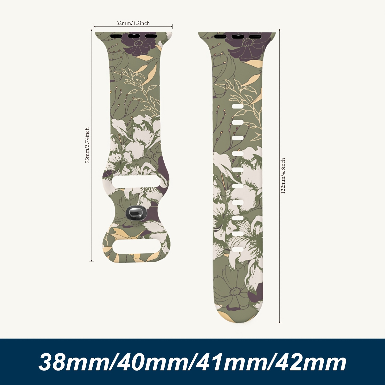 E-shop /5/6/7/8/9/10 SE1/2 Ultra1/2/3 Silikonarmband für Apple Watch, Premium Material, Größenverstellbar, Weiches Silikon, Rutschfest, Wetterfest,