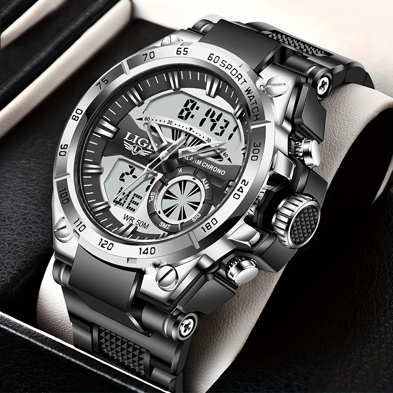 

Men's Waterproof Wristwatch, Chronograph Clock Sport Watch