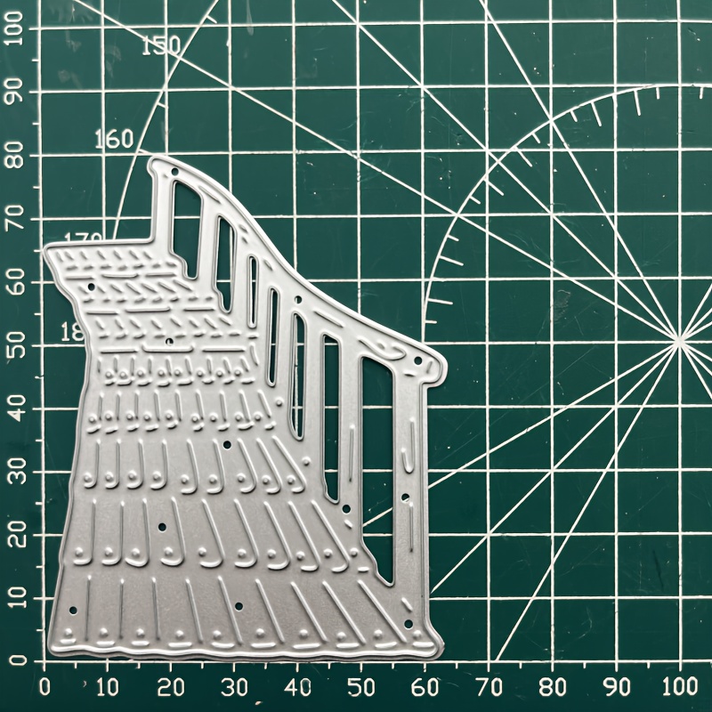 Beach Theme Wooden Bridge & Boat Metal Cutting Mold - Silvery Template For Diy Scrapbooking, Decorative Embossing & Crafts