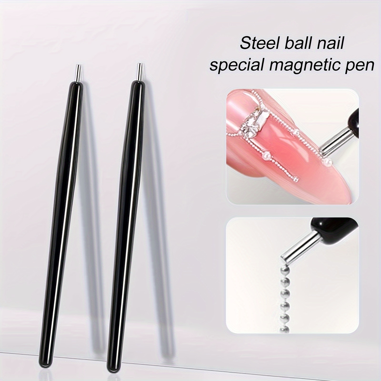 

Magnetic Pen For Nail Art, Specially Designed For Attracting Steel Beads, High-precision Magnetic Stone For Nail Salons, A Specialized Tool For Dotting Beads