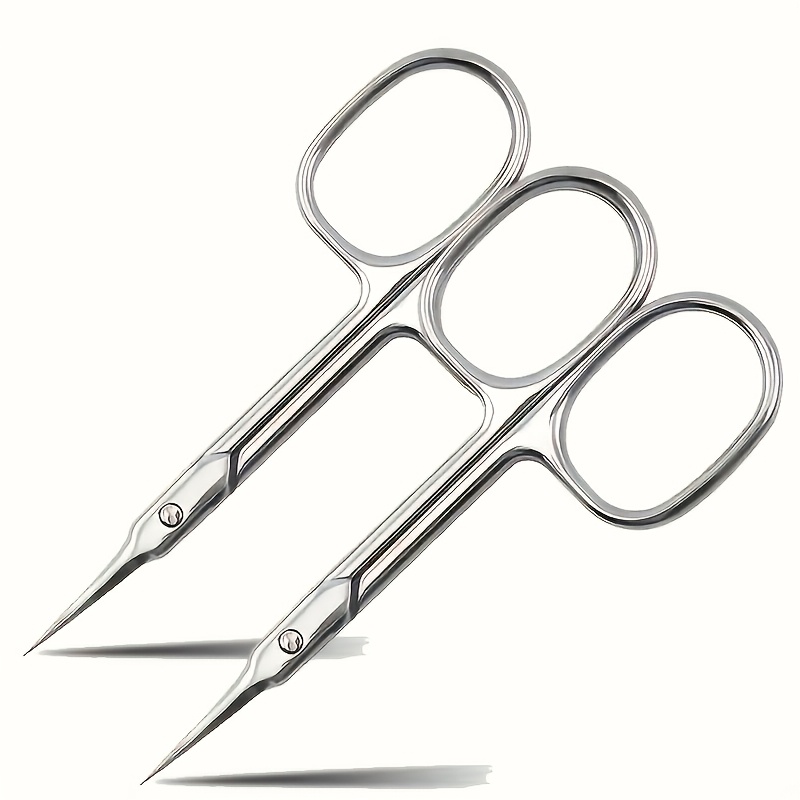 TEMU Set Of 2 Nail Clippers For Manicure And Pedicure, With Curved Design For Home Use, Made Of Stainless Steel, The Curved Pointed Nail Clippers Are