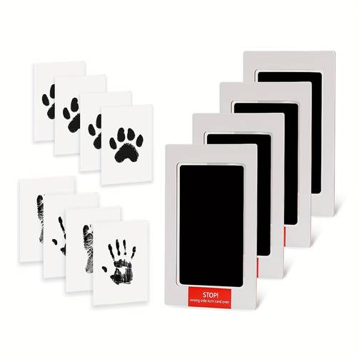 4 pack inkless hand and print kit ink pad for hand and prints dog paw print kit dog nose print kit print kit clean touch printing kit handprint kit