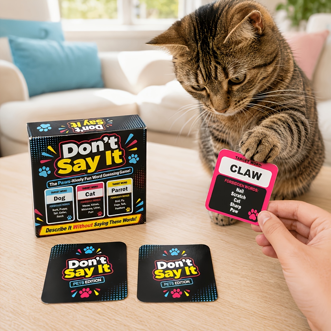 Portable Pet Vocabulary Challenge Card Game