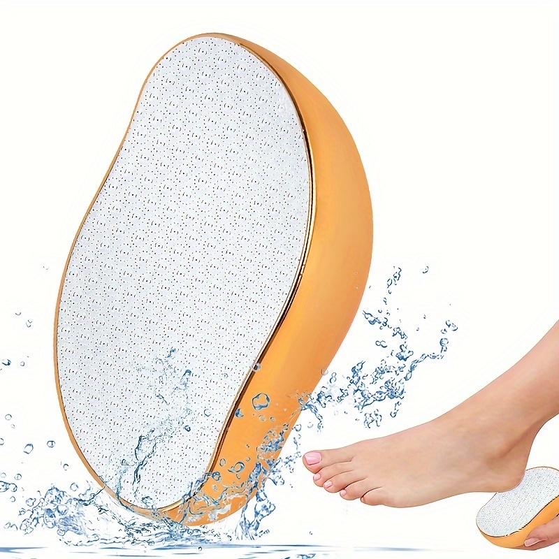 

Limette à Pieds en Verre – Exfoliant Sûr et Professionnel pour Peaux Mortes et Callosités, Ergonomique avec Surélevés pour des Pieds Lisses, Pas de Piles Nécessaires, Produits de Soin des Pieds