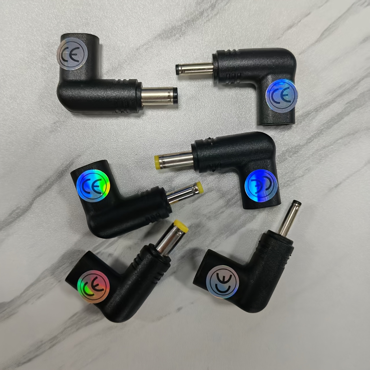 Image of 6-pack Usb 3.0 Type C Female To Male Adapter, 90-degree Angled Usb-c To 5v Pd Emulator Trigger Charging Adapter Plug For Laptop, Router, Power Supply Charger Connector