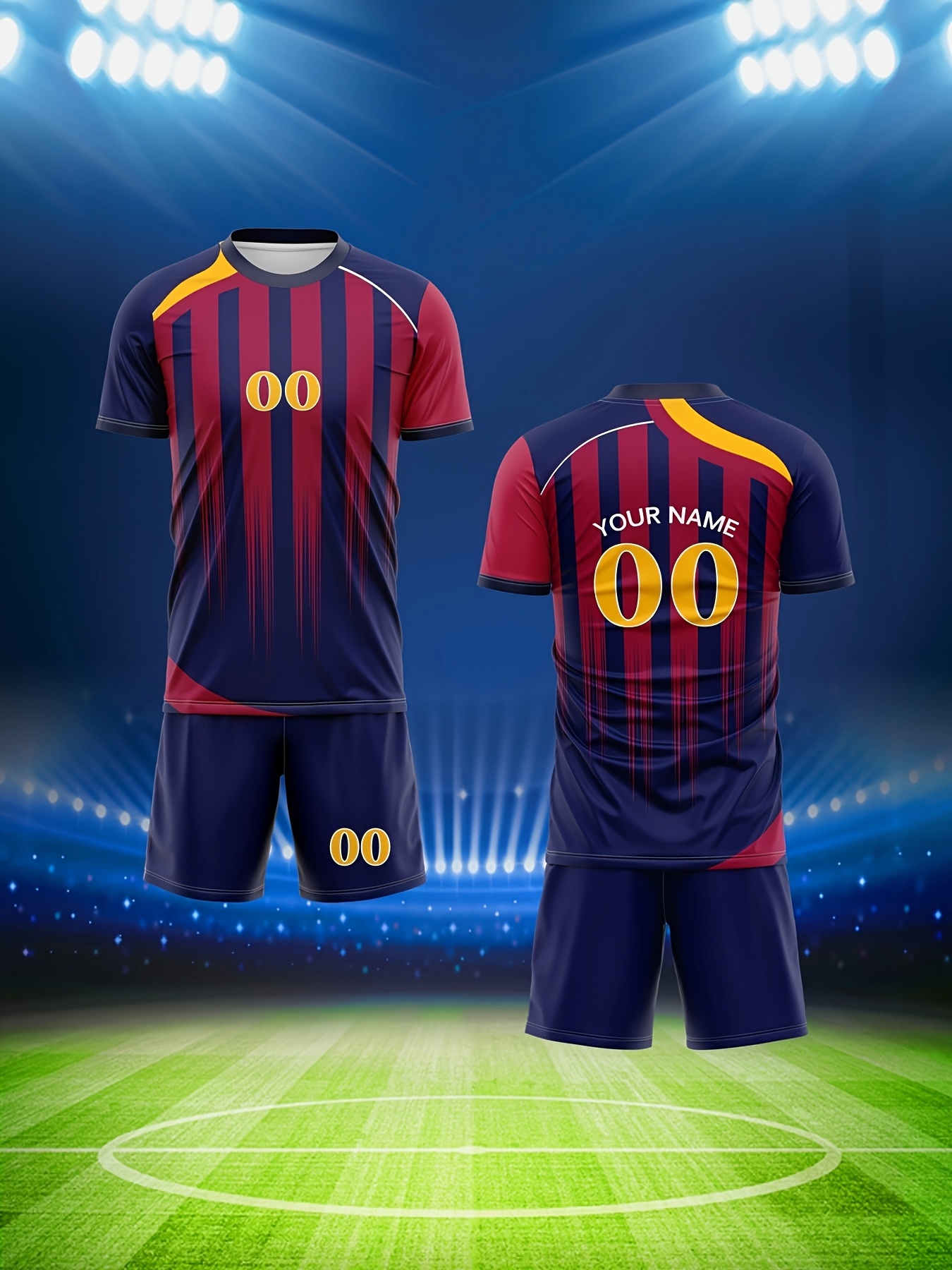 2025 conjunto camisetas fútbol personalizables hombres Temu - Main Image