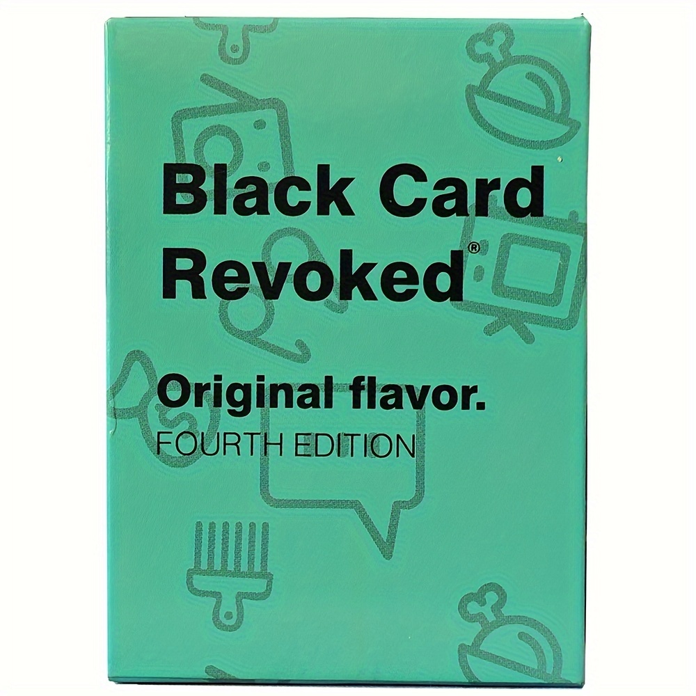 

Black Card Game Revoked Blue Edition - Premium Cardstock, Ages 14+ | Perfect For Family & Party Gaming