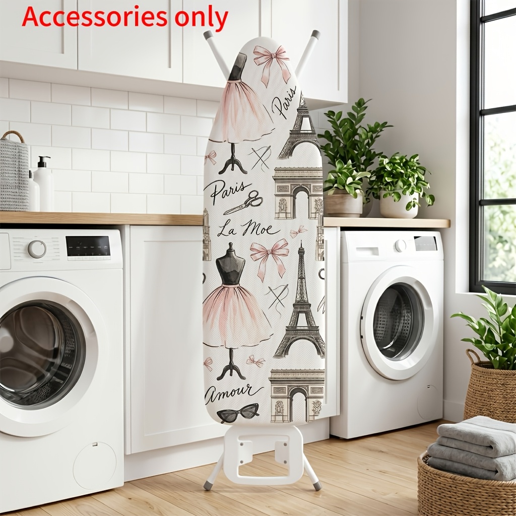 TEMU 1pc Nostalgia Ironing Board Cover Fits Most Standard Ironing Boards, Features Tutu Dress Scissor, Is Washable, And Is Suitable For Home And