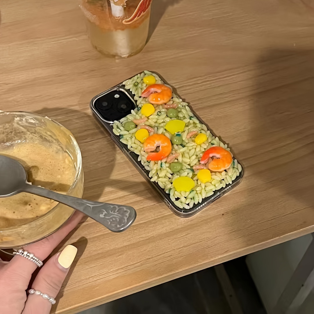 phone case niche quirky 3d fried rice - Temu