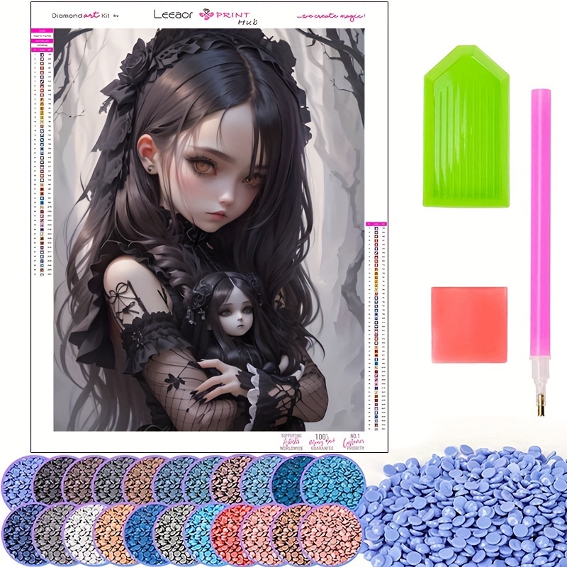 

Diamond Art Gothic Girl Series 2024 Full Diamond Mosaic 5d Diy Stitch Kit Diamond Art Home Decor