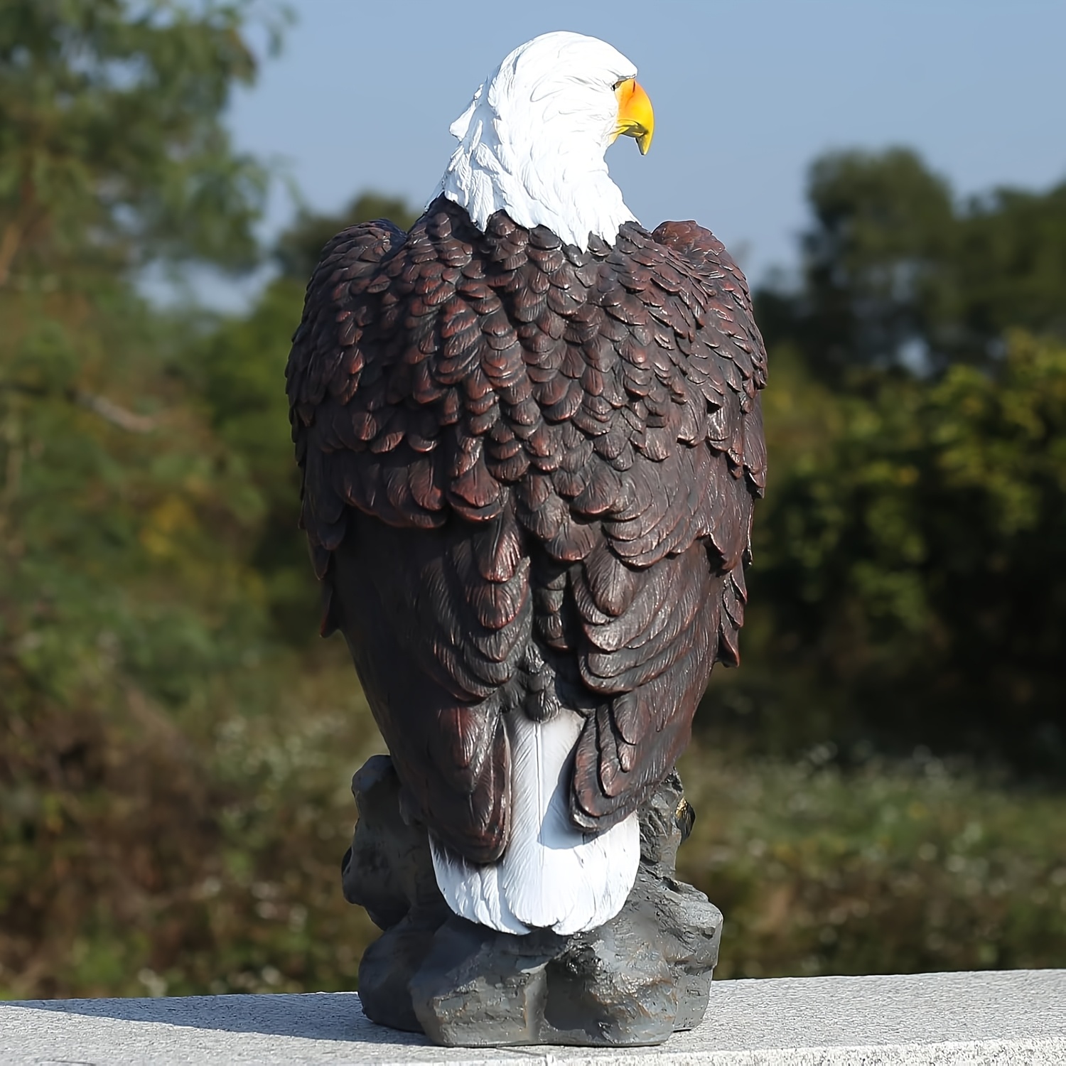 Bald Eagle Garden Statue 6