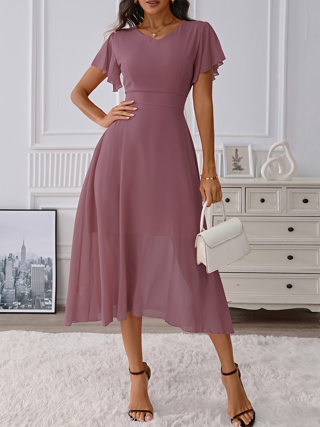 open lace back dress This Is It Pink Swing Dress – Shop the Mint main image 0